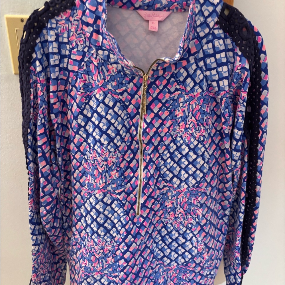 Lilly Pulitzer Multicolor Popover Top xl